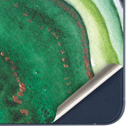 Kiwi Watercolor Geode Galaxy A35 5G Skin